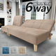 【軒先渡し】URBAN 6WAY ソファベッド ベージュ JH-116N-BE 1台（直送品）