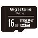 GIGASTONE microSDHCカード 16GB クラス10 SD変換アダプター付き GJM10/16G 1枚