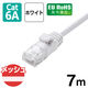 エレコム LANケーブル CAT6A 7m 爪折れ防止 高耐久 メッシュケーブル 白 ECLDーGPAM/WH70 1個