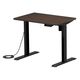 サンワサプライ e電動昇降デスク 受注生産品 幅900×奥行650mm 濃い木目×ブラック ERD-ER9060M 1台（直送品）