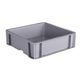 積水テクノ成型　コンテナ　ＴＰー331Ｆ（底面フラットタイプ）　グレー　TP331FH　1個