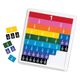 Learning　Resources　分数学習　レインボー　プラスチックタイル　ケース付き　LER0615　1個