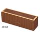 柳井紙工 食品箱 スリムパウンドケース タングル 21512 25×6 茶 4525241121865 1セット(100枚入)（直送品）