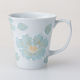 西海陶器 釉花 マグカップ 水色 25416 1個（直送品）