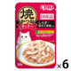 いなば CIAO チャオ 焼かつおディナー 猫 パウチ しらす・ほたて貝柱入り 国産 50g 6個 キャットフード