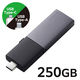 SSD 外付け 250GB スライド式 USB-C/A両対応 高速 耐衝撃 ブラック ESD-EWC0250GBK エレコム 1個（直送品）