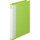 【セール】【旧品】アスクル 交換式クリアーブック(バインダーファイル) 差し替え式 A4タテ 30穴 背幅25mm 15ポケット付 グリーン 3冊 オリジナル