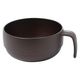 スタッキング持ち手付き汁椀 ダークブラウン LAKOLE/ラコレ