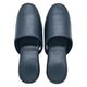 ニッポンスリッパ スリッパ 消臭レザー調プラット 消臭効果　ネイビー 1足