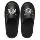 ニッポンスリッパ トイレ用スリッパ テキストPVC外縫いスリッパ ビニール　Lサイズ ブラック 1足