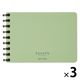 コクヨ スーファ ソフトリングノート メモサイズ 緑 メーSV778S4ーG 1セット（1冊×3）