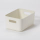 【均一価格】 収納ボックス  やわらかインナーボックス/スリム浅型 ホワイト　幅179×奥行259×高さ120mm　1個 オリジナル