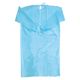 オオサキメディカル アイソレーションガウン ゴム袖 ブルー 51057  不織布　使い捨て　感染予防　1袋（10枚入）