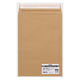 HEIKO 紙製クッション付き宅配平袋 茶 220×310mm 封かんシール付 1セット（1袋（10枚入）×5） 004192027