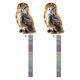 セーフラン安全用品 鳥よけ吊り下げキラキラ3D印刷リアルフクロウ 2枚セット C0105 1セット(2枚入)（直送品）