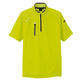 アイトス HERO’S UNIFORM 半袖ハーフZIPシャツ（男女兼用） ライム 6L AZ-10607-016-6L（直送品）