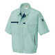 アイトス HERO’S UNIFORM 半袖ブルゾン（男女兼用） アースグリーン S AZ-5361-005-S（直送品）