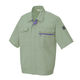 アイトス HERO’S UNIFORM 半袖ブルゾン アースグリーン 3L AZ-5371-005-3L（直送品）
