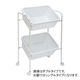 三和製作所 スタンド付脱衣かご ダブル ホワイト 00240514 1台