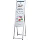 ファースト メッセージホワイトボードスタンドW300 シルバー ma30 1台