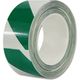 セーフラン安全用品 耐摩耗ラインテープ 緑/白 15625 1巻