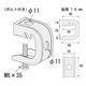 サワタ えびがに1号B(6mmボルト付)(400個入)C型鋼・H型鋼兼用タイプ 1100100020040 1ケース(400個入)（直送品）