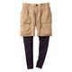 村上被服 フェイクレイヤードハーフパンツ LL(90) ベージュ 6184-2-LL(90)(2枚入) 1セット(2枚入)（直送品）