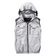 村上被服 ミドルファンフードベスト M シルバーグレー V1129-39-M(2枚入) 1セット(2枚入)（直送品）