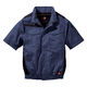 村上被服 難燃半袖ブルゾン M ネイビー V4277-1-M(2枚入) 1セット(2枚入)（直送品）