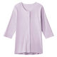 グンゼ 婦人 7分袖ワンタッチシャツ/ペールライラック/M 937300 1個（直送品）