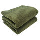 速乾ベーシックフェイスタオル グリーン 1袋（2枚） 乾燥機対応 業務用 サロン仕様 伊澤タオル