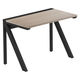 【軒先渡し】LASHデスク ラッシュハーフレッグ 幅1000×奥行600×高さ720mm オーク天板/ブラック脚 1台（直送品）