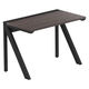 【軒先渡し】LASHデスク ラッシュハーフレッグ 幅1000×奥行600×高さ720mm ダークアッシュ天板/ブラック脚 1台（直送品）