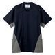 住商モンブラン スクラブ メンズ 半袖 ネイビー/グレー 3L MS859-90 1枚（直送品）