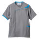 住商モンブラン スクラブ メンズ 半袖 グレー/ロイヤルブルー SS MS854-4043 1枚（直送品）