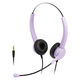 ソニック 快適スクールヘッドセット 両耳 3.5mmプラグ バイオレット LS-5156-V 1個