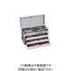 整備用工具セット ツールセット(シルバー) 間口508×奥行232×高さ302mm 差込角9.5mm、12.7mm TSXT95021SV（直送品）