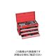 整備用工具セット ツールセット(レッド) 間口508×奥行232×高さ302mm 差込角9.5mm、12.7mm TSXT95021（直送品）