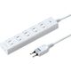 延長コード 電源タップ 2m 2P（ピン） 6個口 マグネット ホワイト TAP-SP2116MG-2WN サンワサプライ 1個