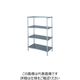 シンコー ステンレスラックベタ棚4段 SUS304 間口1188×奥行738×高さ1800 RBN4-12075 1台 129-7334（直送品）