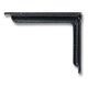 ポッシュリビング ブラケットS ブラック W2.5 D12 H9.5cm キャストアイアン 64145 1セット(1個×2)（直送品）
