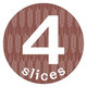 カミイソ産商 ラベル S-366 4 slices 1袋(500個)（直送品）