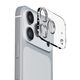 PGA iPhone 17 Pro用 カメラフルプロテクター クリア/メタルシルバー PG-25BCLG06SV 1個（直送品）
