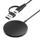 PGA マグネット式 ワイヤレス充電器 USB Type-A&C 2m/ブラック PG-MG20CA01BK 1個（直送品）