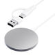 PGA マグネット式 ワイヤレス充電器 USB Type-A&C 2m/ホワイト PG-MG20CA02WH 1個（直送品）