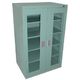 大阪製罐 OS ロッカーSアクリル扉付 最大積載量500kg 棚板4枚(若草色) 1200SA 1台 136-7382（直送品）