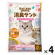 システムトイレ用 猫砂 ラクリーン 消臭サンド 鉱物タイプ 大きめ ホワイトソープの香り 国産 6L 4袋 アイリスオーヤマ