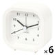 ミニスクエア置き時計 アイボリー 1セット（1個×6） LAKOLE/ラコレ
