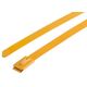RS PRO 結束バンド， 360mm x 7.9 mm， 黄， ポリエステルコーティングしたステンレススチール 743-6251（直送品）