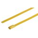RS PRO 結束バンド， 360mm x 4.6 mm， 黄， ポリエステルコーティングしたステンレススチール 743-6257（直送品）
